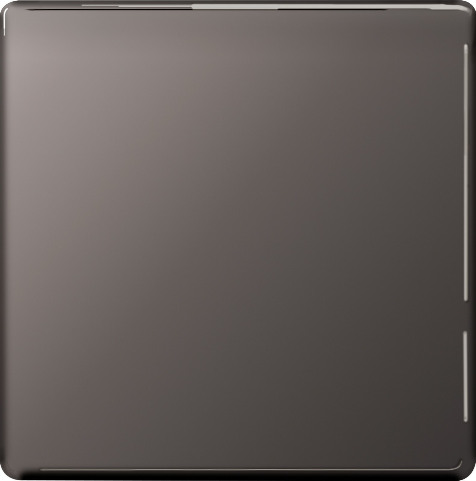 BG FBN94 Screwless Flatplate Blank Plate 1 Gang (Black Nickel)