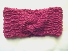 Handmade Thick Warm Wool Blend Headband Ear Warmer L