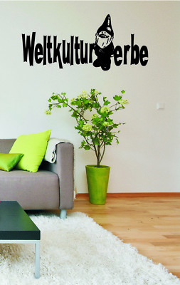 Wandtattoo // Gartenzwerg - UNESCO ''Weltkulturerbe'' // Wallart