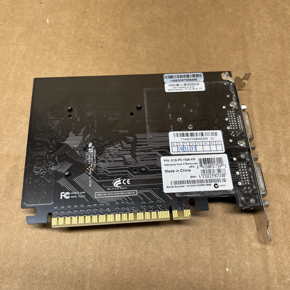 GeForce GT520 1G PCI-E 1GB DDR3 DVI mini HDMI 01G-P3-1526-KR - Image 3 of 4