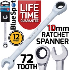 10mm Ratchet Spanner 72 Tooth Ratchet Combination Spanner Open & Ring End Wrench