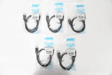 Lot of 5 C2G DisplayPort To DisplayPort Cable Black 3ft