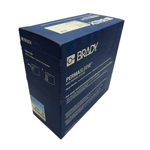 Etiquetas de alambre termorretráctiles Brady PermaSleeve PS-750-2-BK de 0,75" de diámetro x 2" de ancho - NEGRAS - Imagen 2 de 8