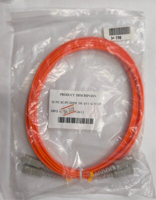 SC/PC-SC/PC-DMM 3m 62,5/125 Glasfaser Kabel
