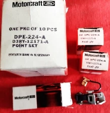 1971-1974 Ford Merc Ignition Point Set Motorcraft DPE224  D3RY12171-A  Qty  of 3