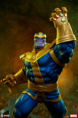 AVENGERS ASSEMBLE~THANOS~CLASSIC VERSION~STATUE~LE 1250~SIDESHOW~MIBS