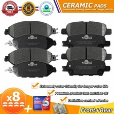 Front & Rear Ceramic Brake Pads for Infiniti JX35 QX60 Nissan Pathfinder