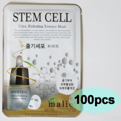 100pcs MALIE STEM CELL Face Mask Packs Sheet Nourishing Brightening EXPRESS SHIP
