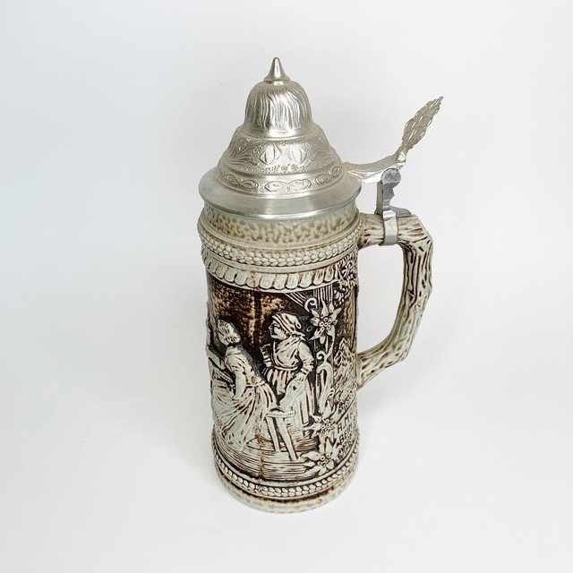 Gerz Beer Stein A. Madel 1st Mein Beim Bier Plaster West Germany 9 3/4