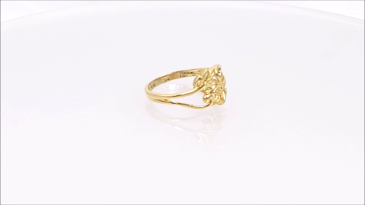 GoldShine 22K Solid Yellow Gold Ring US 7 Female Genuine GoldShine 22K Solid Yellow Gold Ring US 7 Female Genuine