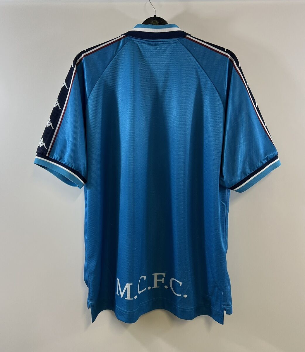 Manchester City Home Football Shirt 1997/99 Adults XL Kappa Manchester City Home Football Shirt 1997/99 Adults XL Kappa