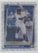 2021 Panini Donruss Optic Rated Rookie Crisis Prizm Taylor Trammell #103 fm5