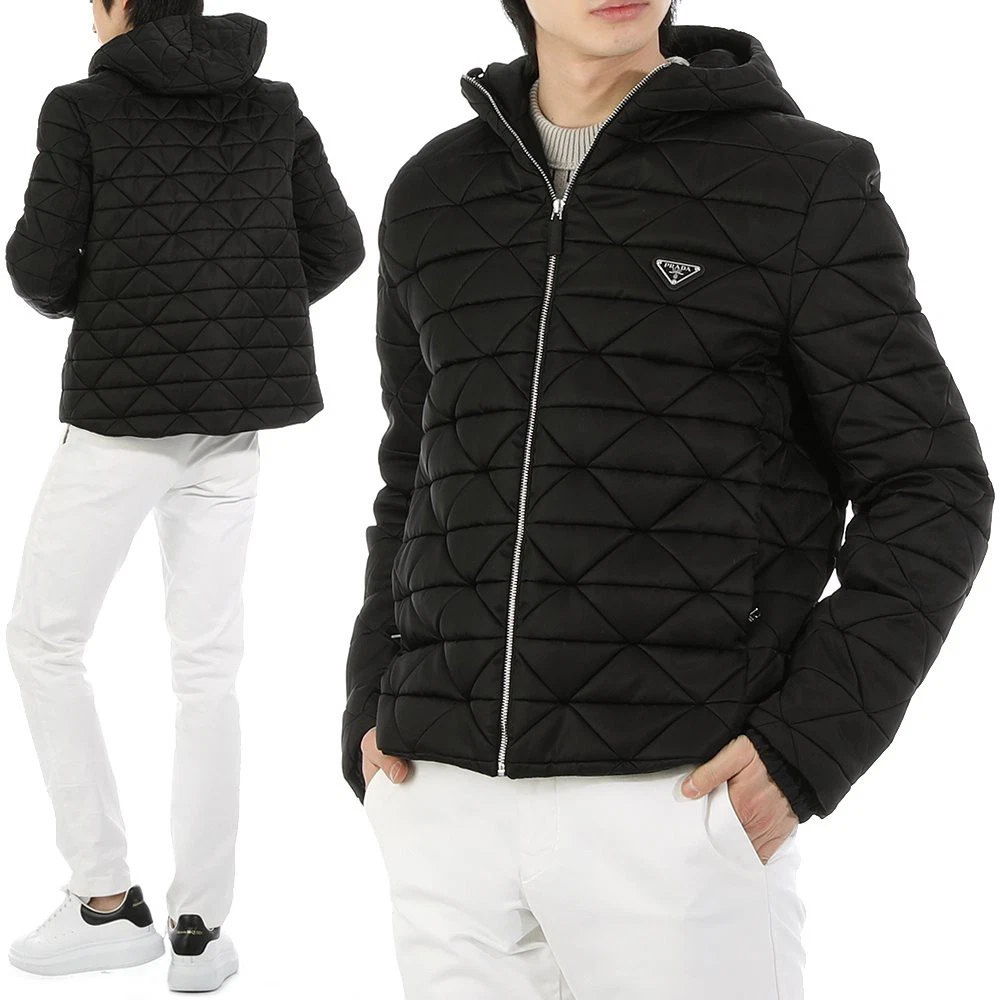 2 PRADA SGB805 1WQ8 giacca blusa nylon nero taglia 48