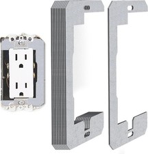 10 Pcs Wall Plate Spacer- Metal Flush Fit Device Leveling Plates