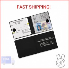 WINUERK 2PCS Car Registration and Insurance Card Holder, 10.6'' 4.8'' Essential