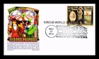 Dr Jim Stamps Vintage Circus Posters Panda Cachets First Day Cover