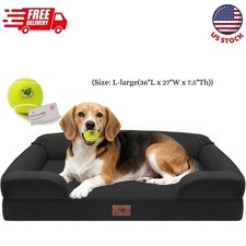 Orthopedic Dog Beds for Large Medium Dogs, Big Waterproof Memory Foam Pet Couch