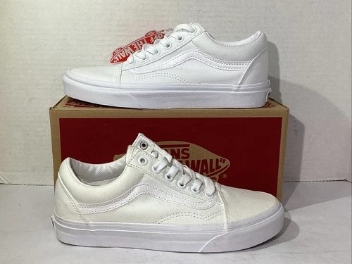 Sneakers Vans uomo taglia 5 EU 36 5 vera tela bianca oldol skool30