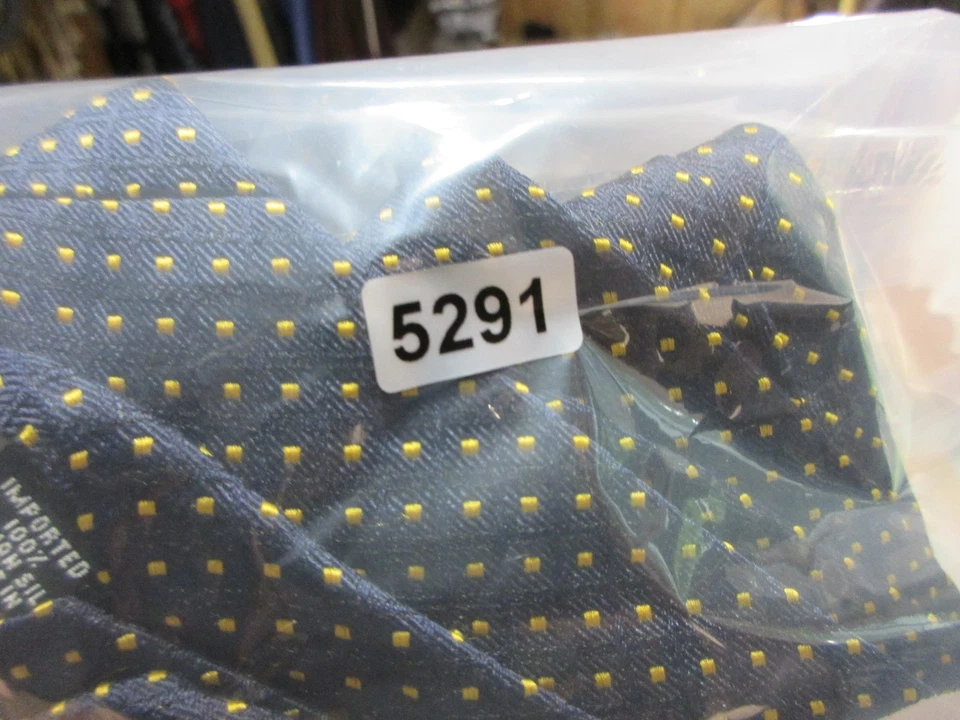 Perry Ellis Portfolio 男式 100% 真丝领带圆点美国制造 — 第 4/4 张图片