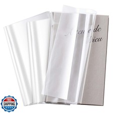ReliThick 100 Pack Adjustable Clear Book Covers Fits Books with 9.25 x 15 Inc