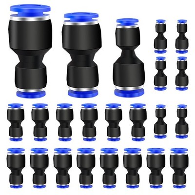 Mankk 20PCS Reducer Push to Connect Fittings 3 Sizes 1/4'' OD X 3/8'' 5/16'' 1/8''OD