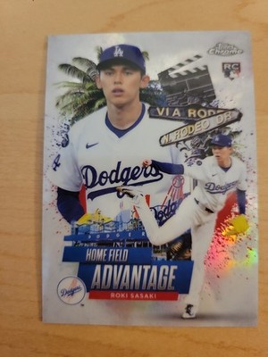 2025 Topps Chrome Update - Home Field Advantage - Roki Sasaki RC SP #HA-41