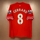 Steven Gerrard Signed Autographed Liverpool Home Jersey Soccer Shirt Beckett COA