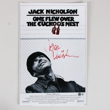 Jack Nicholson Signed Photo Poster One Flew Over the Cukoo's Nest - COA BAS