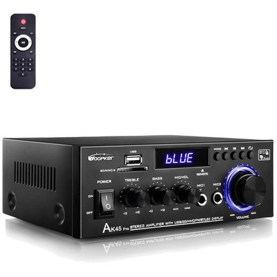 High-Power 400W AK45 Pro Bluetooth Amplifier - Perfect for Karaoke and Home Use