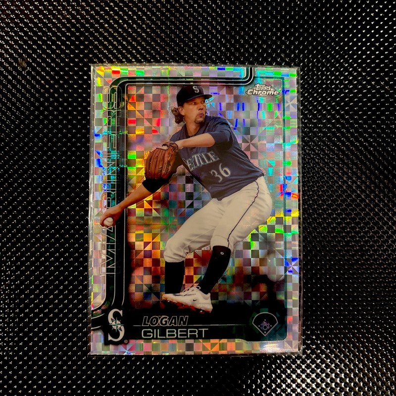 Logan Gilbert 2025 Topps Chrome X-Fractor Seattle Mariners #11