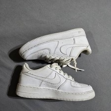 Nike Air Force 1 Sneakers Kids 7Y White Low Top Leather Classic