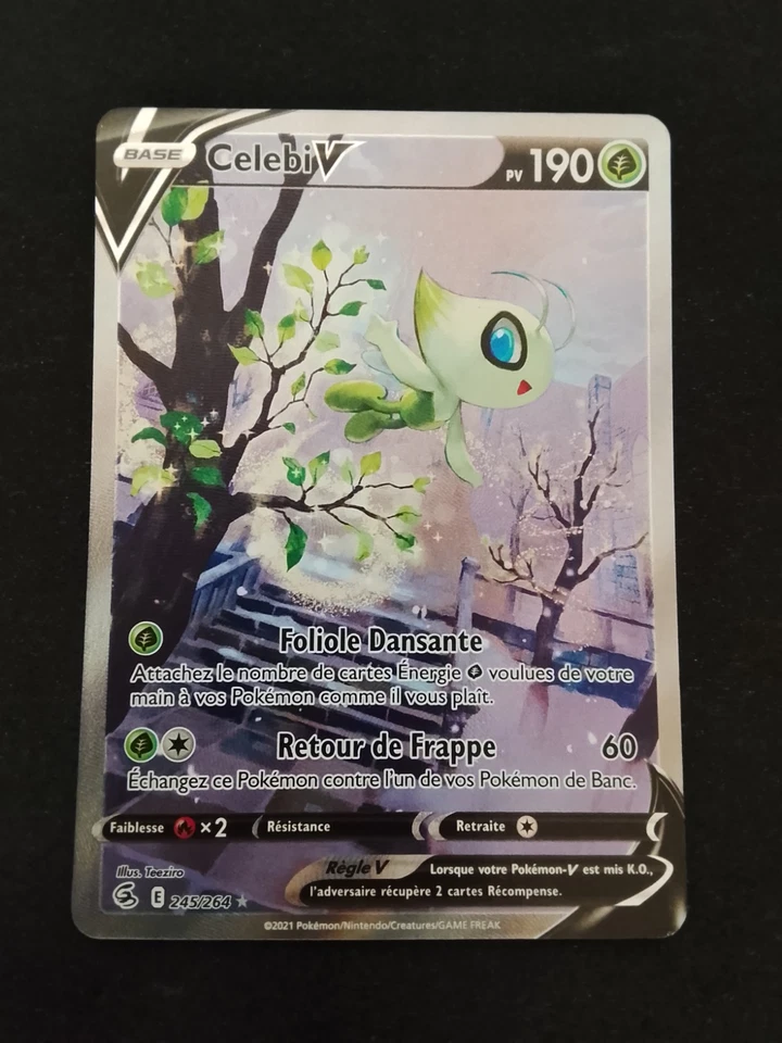 Celebi V 245/264 Ultra Rare Carte Pokémon JCC FR 2021 - Sortie De Booster NM - Photo 1/2