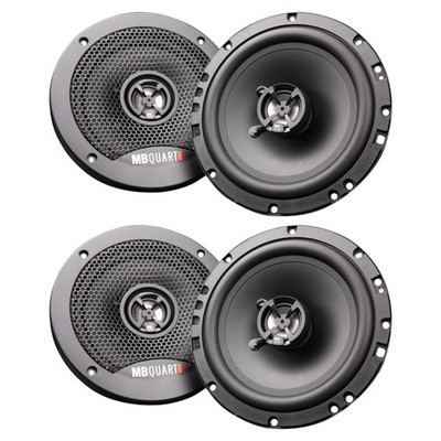 MB Quart Discus 6.5'' 3-Way Car Audio Component Coaxial Speakers, 120W, 2 Pairs