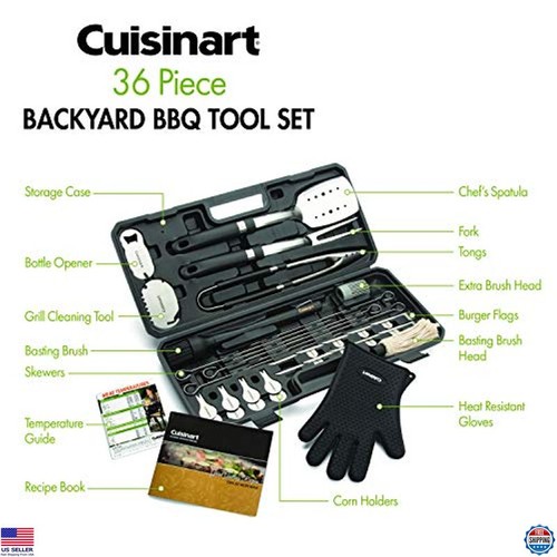 Cuisinart CGS-8036 Ultimate 36-Piece BBQ Grill Tool Set – Premium Quality Tools - Picture 4 of 7