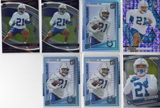 2025 Panini Football (7) Rookie Card Lot - DJ Giddens - Optic/Mosaic/Prizm Holo