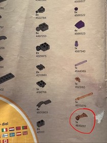 LEGO 9455 Ninjago Fangpyre Mech, Missing 1 piece