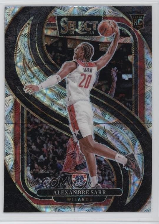 2024-25 Panini Select Premier Level Scope Prizm Alexandre Sarr #185 Rookie RC
