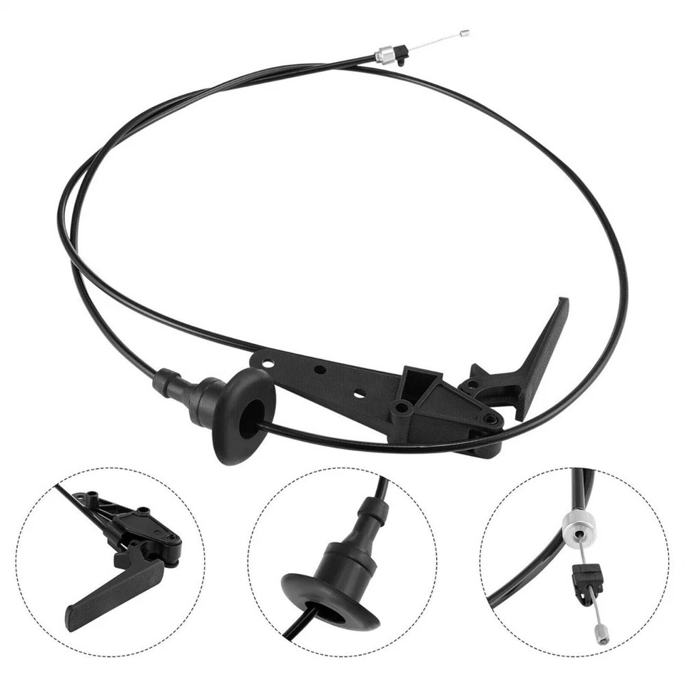 For 2008-2019 Peugeot Partner Citroen Berlingo Bonnet Release Cable w/ Latch USA - Изображение 3 из 4