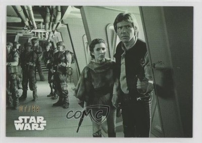 2020 Star Wars Black and White: ROTJ Green Hue Shift 7/99 Han Solo Chewbacca wd9