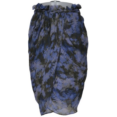 3.1 Phillip Lim, Wickelrock, Größe: 38, Blau/Mehrfarbig, Seide, Print #RTf