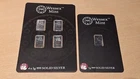 Wessex Mint 5 x 1g .999 Solid Silver Bar - Panda Design - gift collect bullion