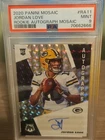 2020 Panini Mosaic - Rookie Autographs Mosaic Jordan Love #RA11 (AU, RC)