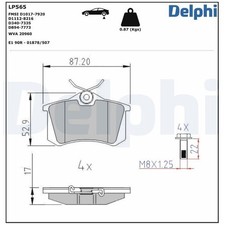 Satz Bremsbeläge Bremsklötze hinten für VW Caddy 3 2KA 2KB Corrado 53I | 2391