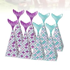 20 Pcs Wedding Candy Boxes Mermaid-shaped Sea Theme Party Favors