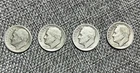 Lot of 4 US Silver Dimes 1946,47,48,49