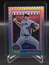 2025 USA Baseball Star & Stripes Liam Peterson #56 Stripes Parallel 