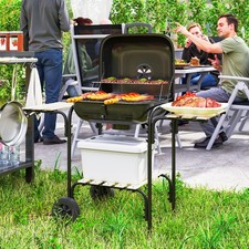 Image of Charcoal Barbecue Grill BBQ Grill with 1840 cm² Grate, 3 Shelves