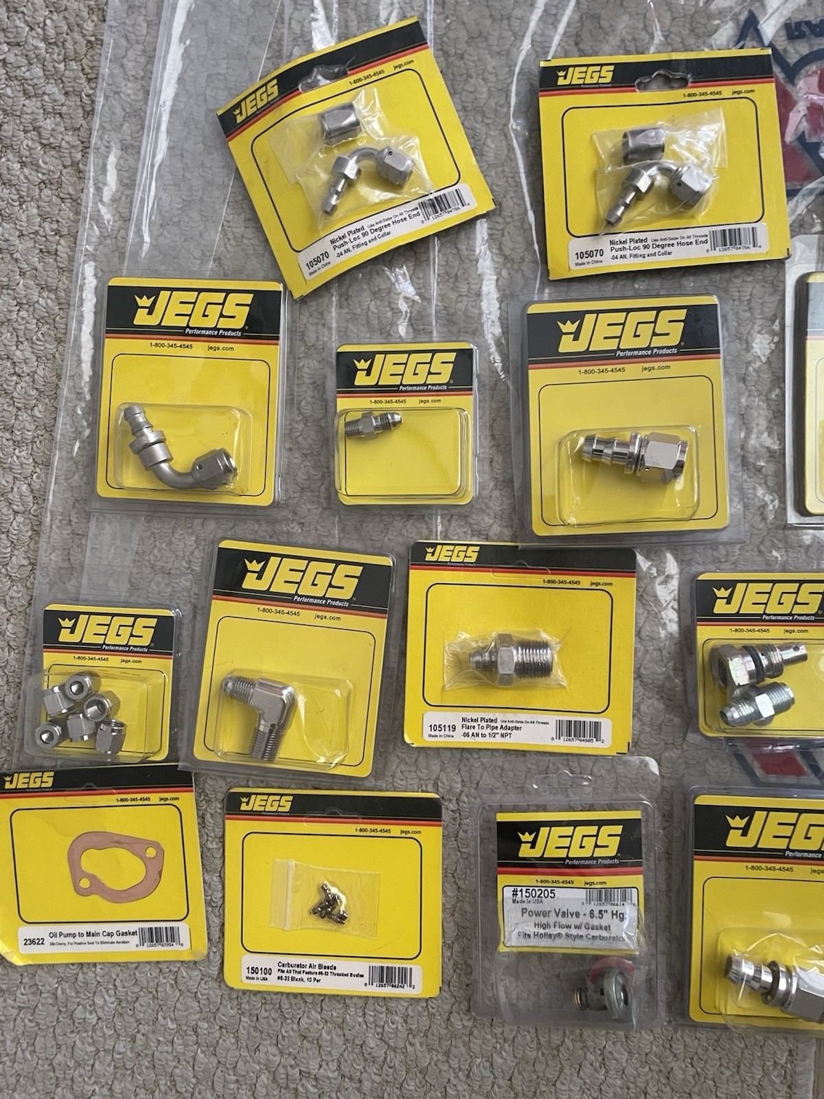 Jegs Performance Products Part Lot (65 Brand New Items in Total)