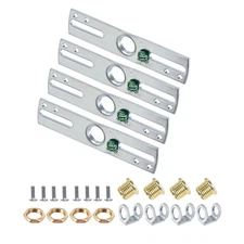 4 Sets Ceiling Light Plate 4" Light Fixture Mounting Bracket with Screws