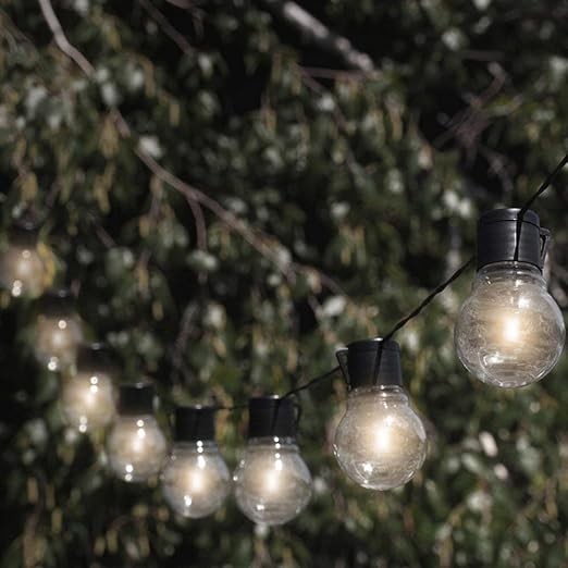 Touch Of ECO Solar Patio Bulb String Lights NITEBULBS 125 футов - ТЕПЛЫЙ БЕЛЫЙ 4890₽